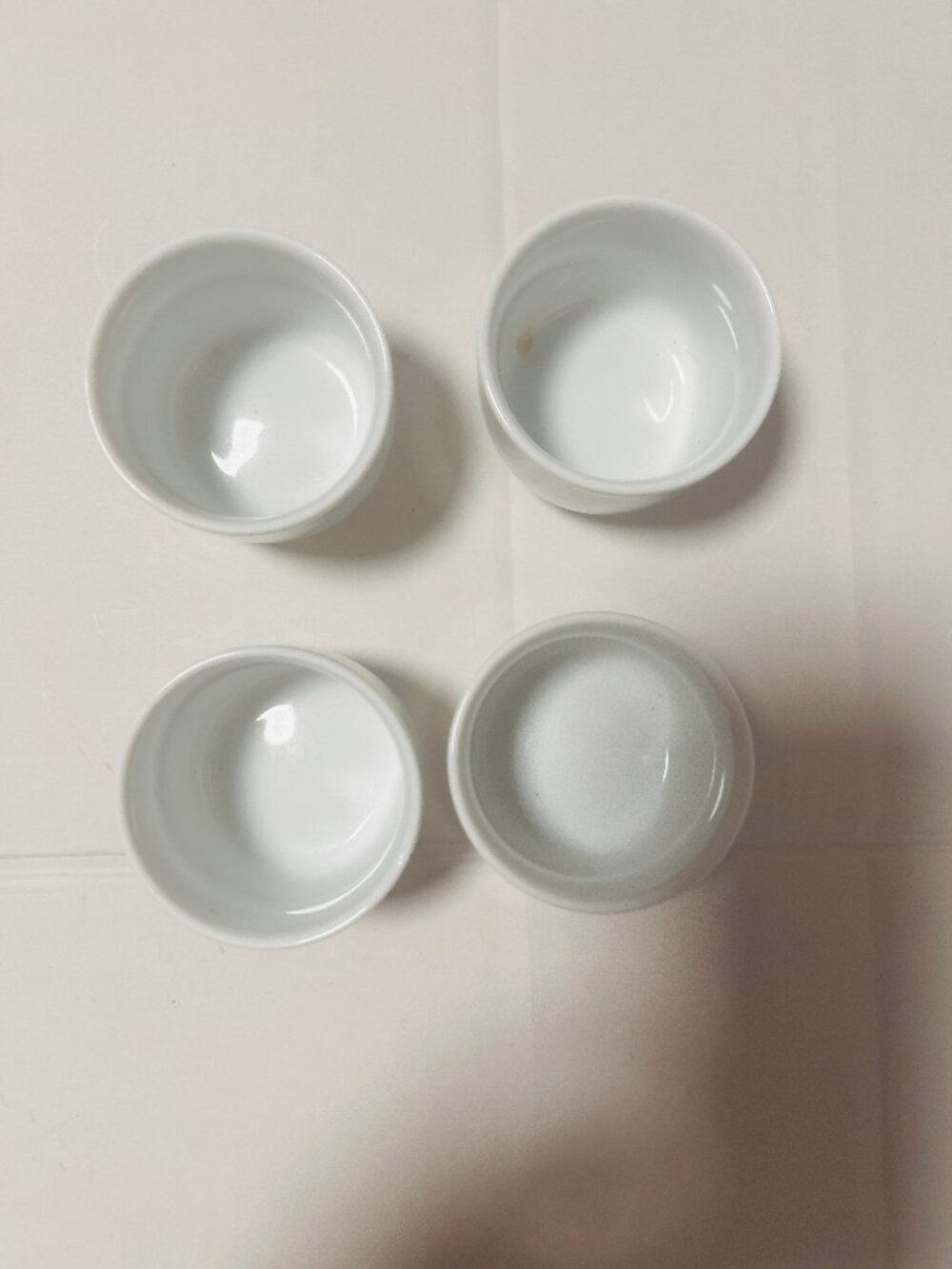 Pier 1 Chinese style tea cups white asian